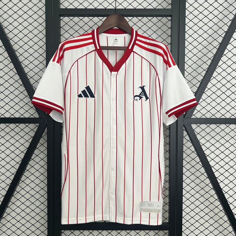 CAMISOLA DE BASEBOL DO ARSENAL 25/26 BRANCO