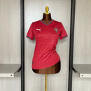 CAMISA FEMININA DE PORTUGAL 26/27 VERMELHO