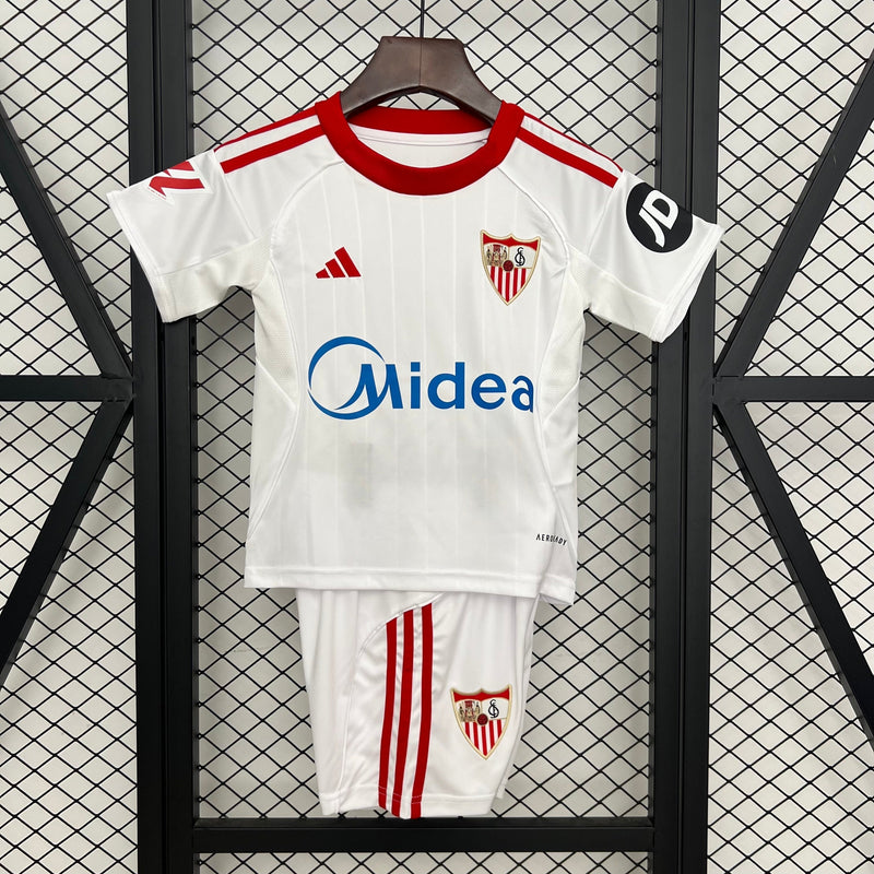 KIT INFANTIL DO SEVILLA 25/26 BRANCO